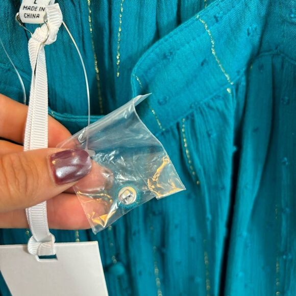 Brand new with Tags Ladie Rose + Olive Turquoise and Gold Tank Top Size XL - Picture 10 of 14